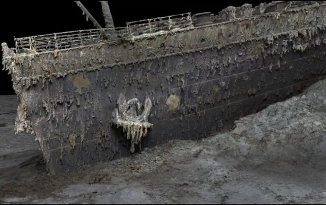 Revelan impresionantes imágenes 3D del naufragio del Titanic