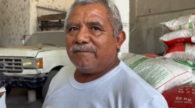 Jesús Solís, representante de los arroceros en la zona sur del estado.