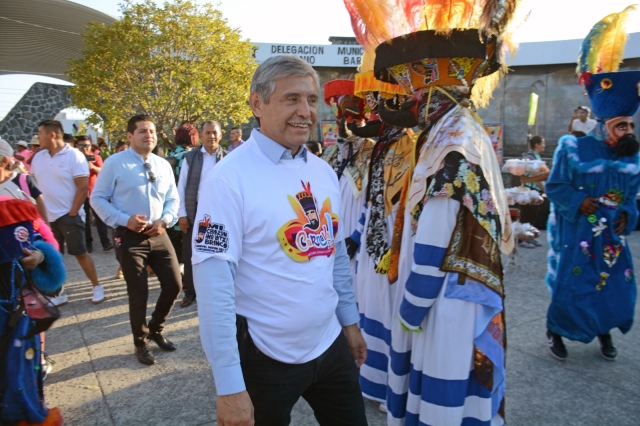 Inaugura José Luis Urióstegui Salgado el Carnaval 2024 de la colonia Antonio Barona