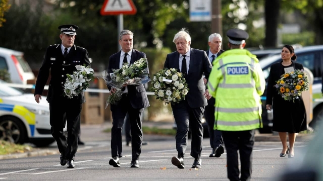 Boris Johnson encabeza tributos a su colega David Amess.