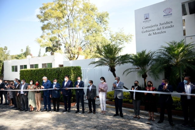 Inaugura Cuauhtémoc Blanco nuevas instalaciones de la Consejería Jurídica