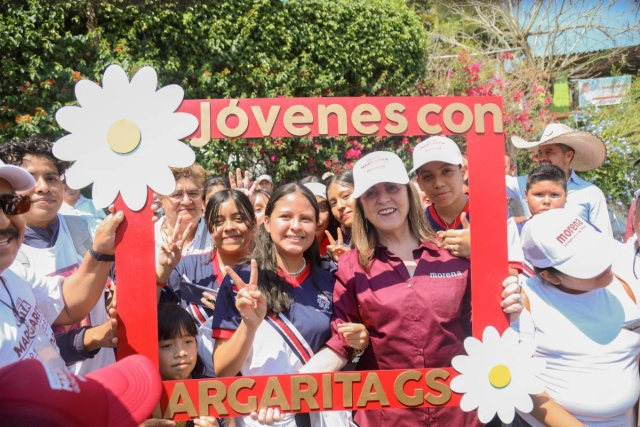 Margarita González Saravia visitó ayer Jiutepec. 