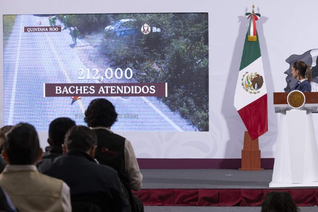 En la denominada Mañanera del Pueblo también se presentó un reporte de avances del programa Bachetón. 