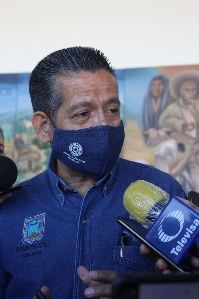 Enrique Clement Gallardo, coordinador de Protección Civil Morelos. 