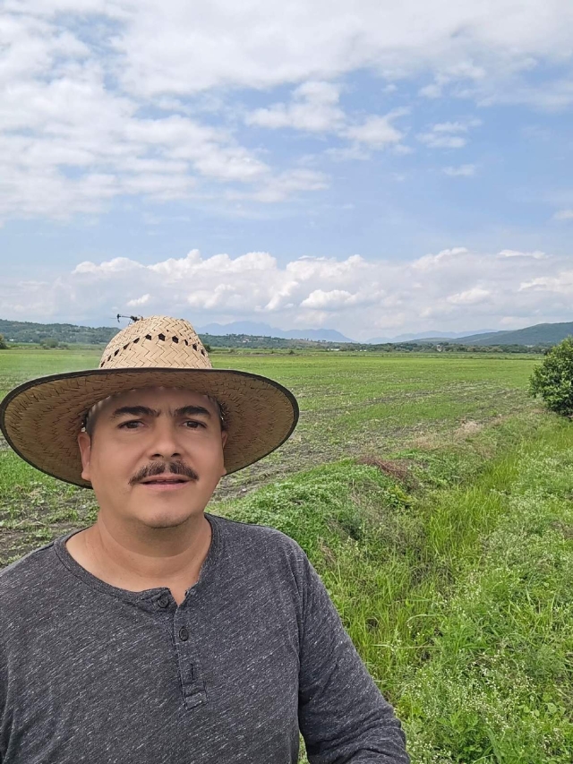 Oswaldo García García, representante del molino de arroz “Garza de Oro de Morelos”.