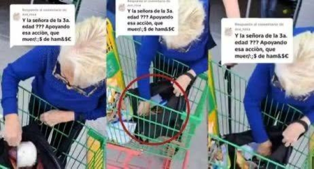 Abuelita sorprendida robando en supermercado, vinculada con &#039;LadyCucaracha&#039;