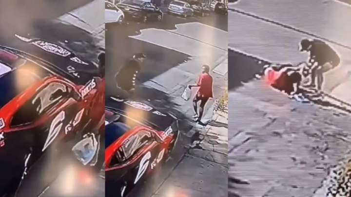 Hombre grafitea auto de un luchador de artes marciales mixtas; terminó golpeado