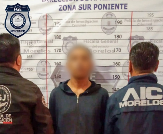 Agentes investigadores de Morelos y Edomex aprehenden a hombre buscado por robo