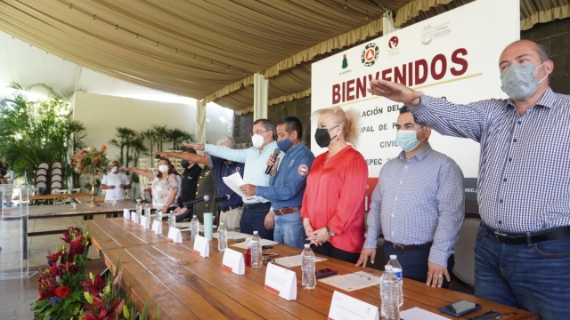 Constituyen el Consejo Municipal de Protección Civil Jiutepec