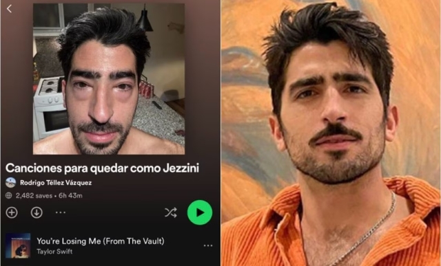 Spotify vs Jezzini: Influencer pide eliminar su foto viral de la plataforma