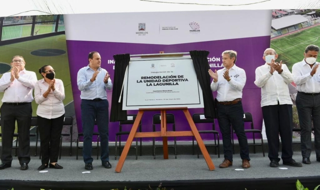 Inaugura Cuauhtémoc Blanco remodelación de unidad deportiva en la Lagunilla