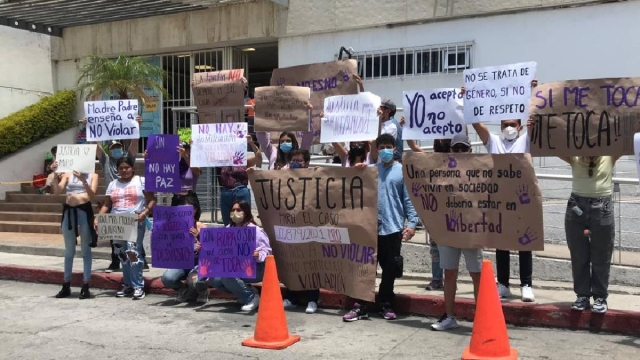 La manifestación fue realizada en la Ciudad Judicial de Cuautla.