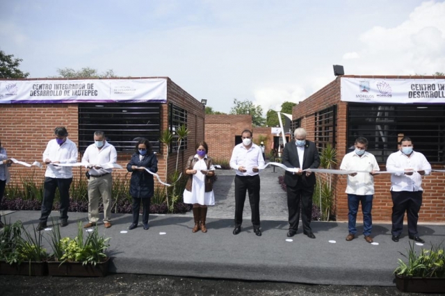 Inaugura gobernador Centro Integrador de Desarrollo, en Yautepec