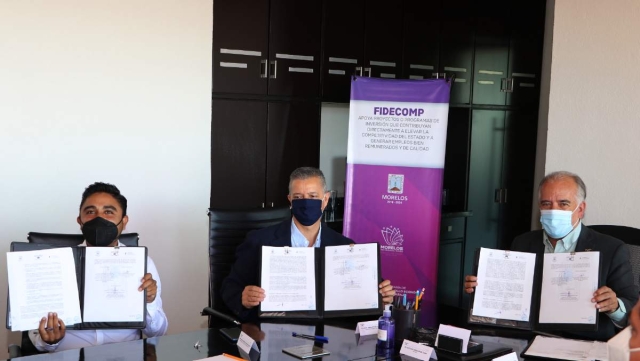 La UAEM firmó un convenio de colaboración con el Fidecomp para la remodelación del mercado ALM de Cuernavaca. 