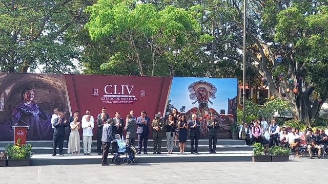Conmemoran autoridades CLIV aniversario de la creación del estado de Morelos
