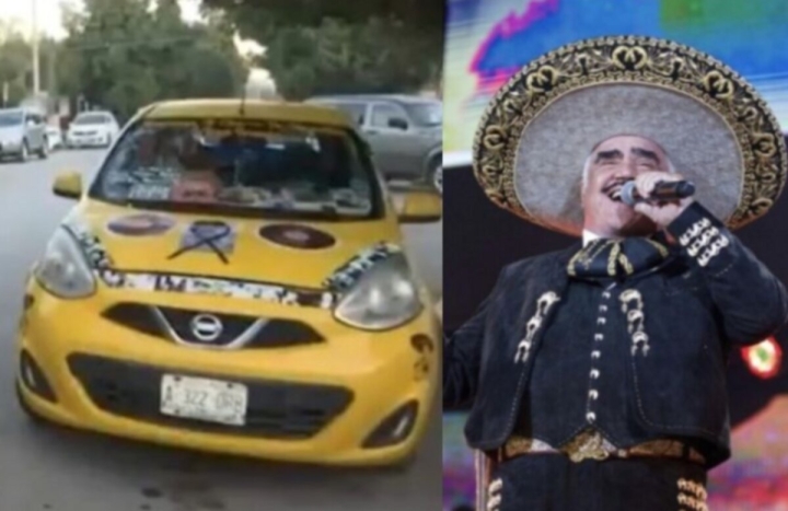 Conoce al Chente-Móvil, el taxi decorado en honor a Vicente Fernández