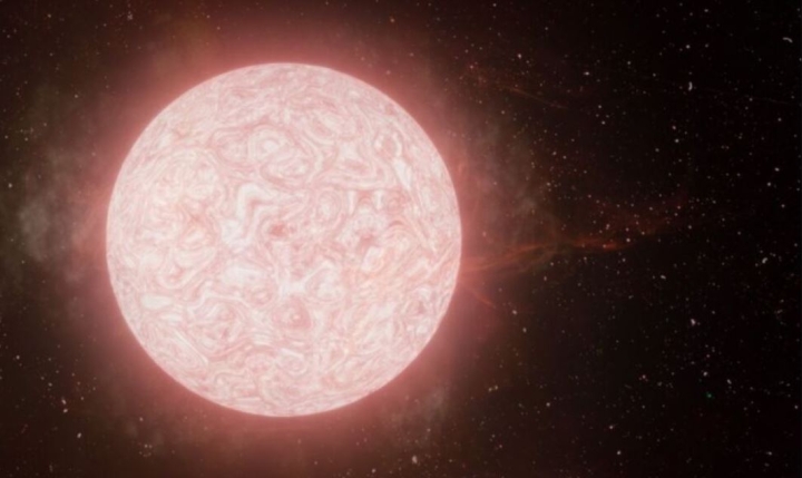 Por primera vez captan la explosión de una estrella supergigante roja