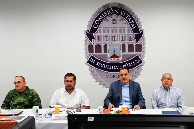 Encabeza gobernador Cuauhtémoc Blanco la Mesa de Coordinación Estatal para la Construcción de la Paz