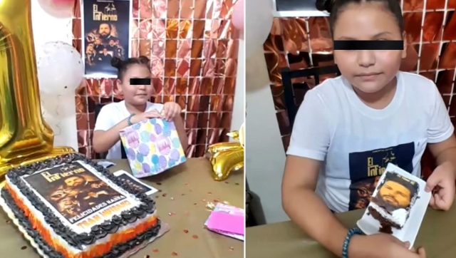 La casa de los famosos: Niña celebra su cumpleaños con pastel y adornos del “team infierno”
