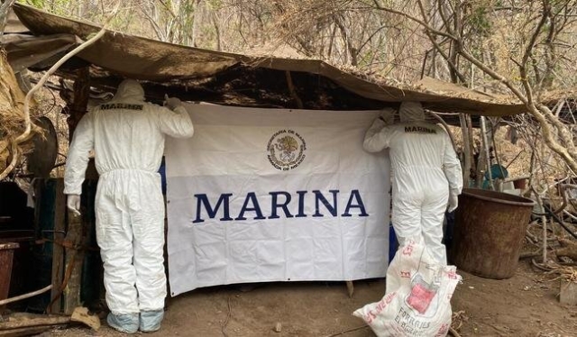 Armada de México desmantela tres laboratorios clandestinos en Sinaloa