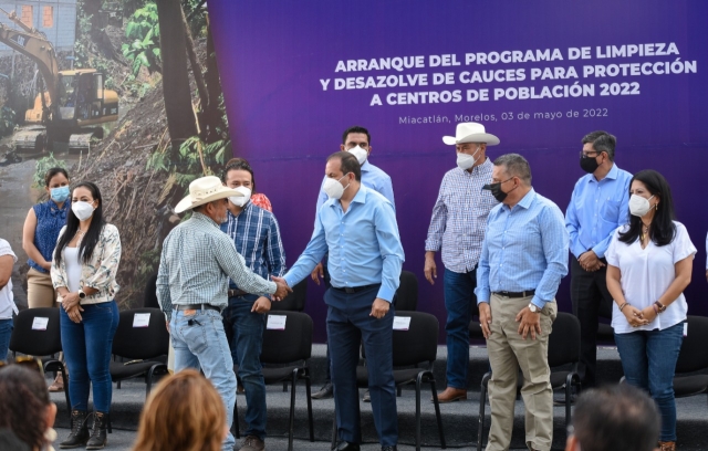 Comienza Gobierno de Morelos programa de limpieza y desazolve de cauces 2022