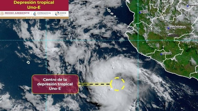 Depresión tropical Uno-E se forma en el Pacífico; afectará tres estados