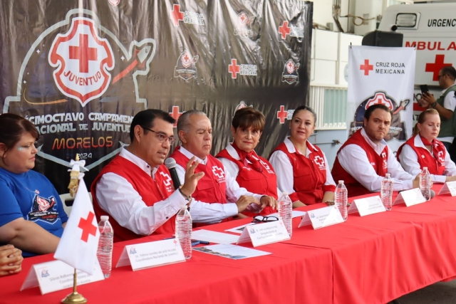 Morelos, sede del Campamento Nacional de Juventud de Cruz Roja Mexicana