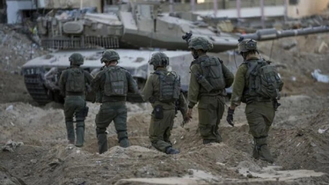 Soldados en la Franja de Gaza