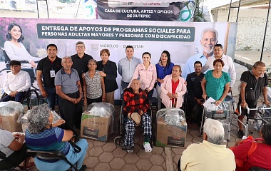 Entregan en Jiutepec apoyos a sectores vulnerables