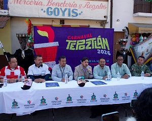 Presentan autoridades turísticas y municipales el Carnaval de Tepoztlán 2026